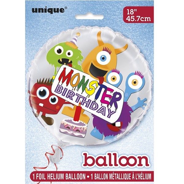 18IN MONSTER BIRTHDAY FOIL BALLOON