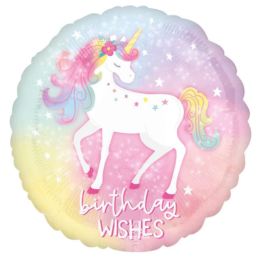 18in ENCHANTED UNICORN BIRTHDAY FOIL BALLOON