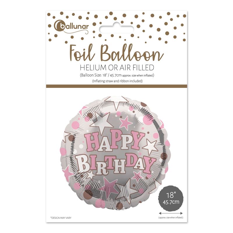 18in HAPPY BIRTHDAY FEMALE FOIL BALLOON